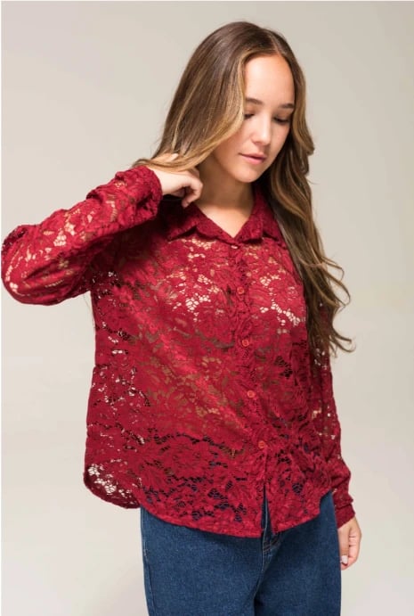 Camisa de encaje